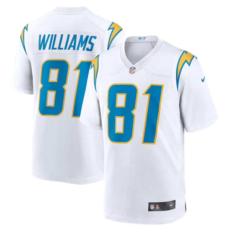 Men Los Angeles Chargers 81 Mike Williams Nike White Game NFL Jersey